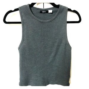Urban Outfitters BDG Blue/Gray Crop Tank Top